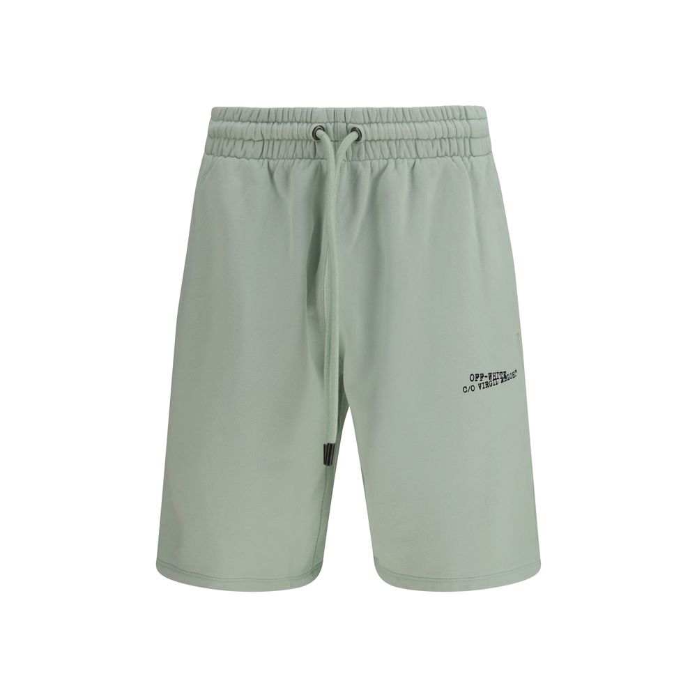Off-White Bicolor Cotton Shorts